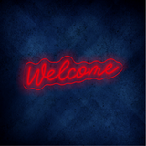 Custom Welcome  LED lighting flex neon sign Welcome  LED Sign