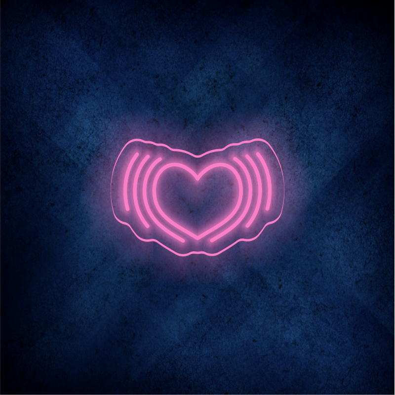 Custom heart LED lighting flex neon sign heart LED Sign