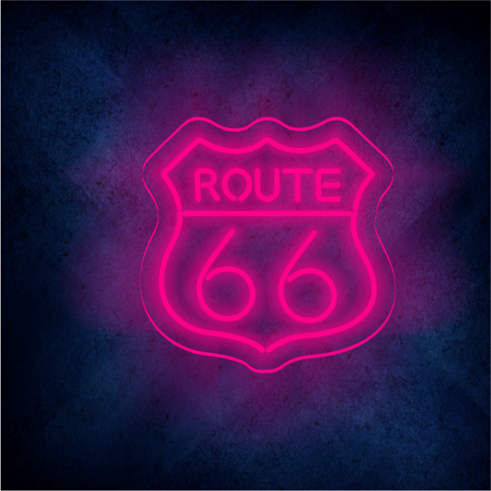 Custom Route66 LED lighting flex neon sign Route66 LED Sign