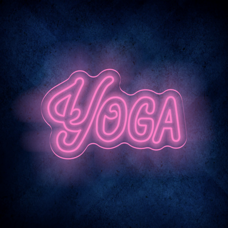 Top LED neon supplier custom logo Yoga studio neon flexible signage wall art decor