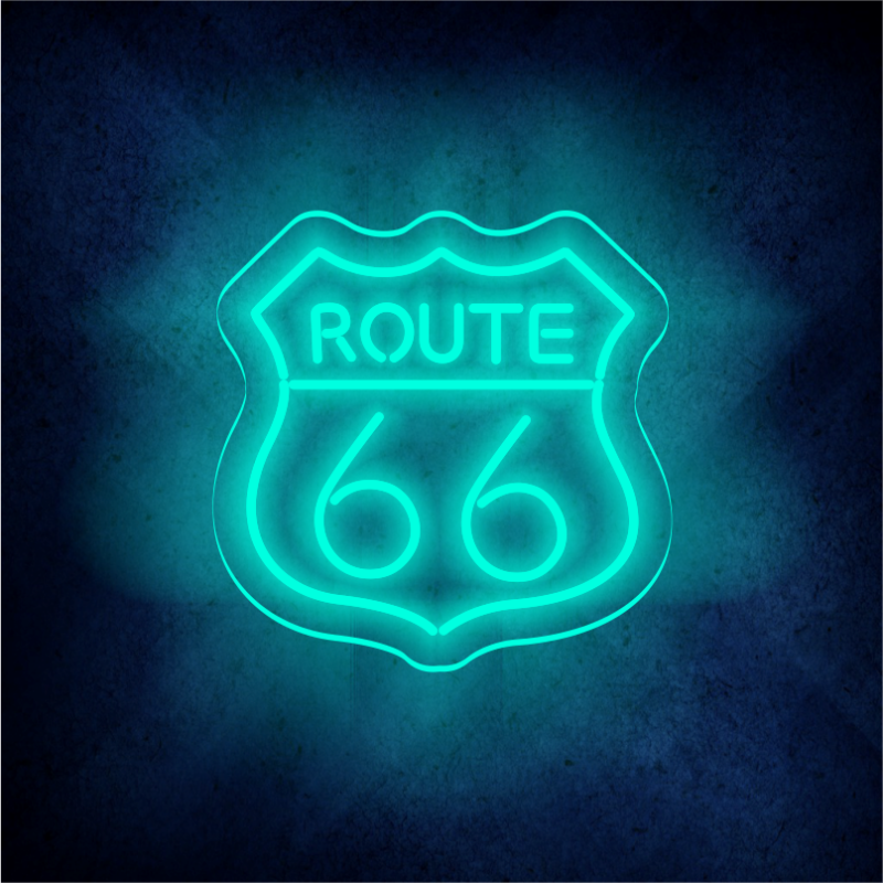 Custom Route66 LED lighting flex neon sign Route66 LED Sign