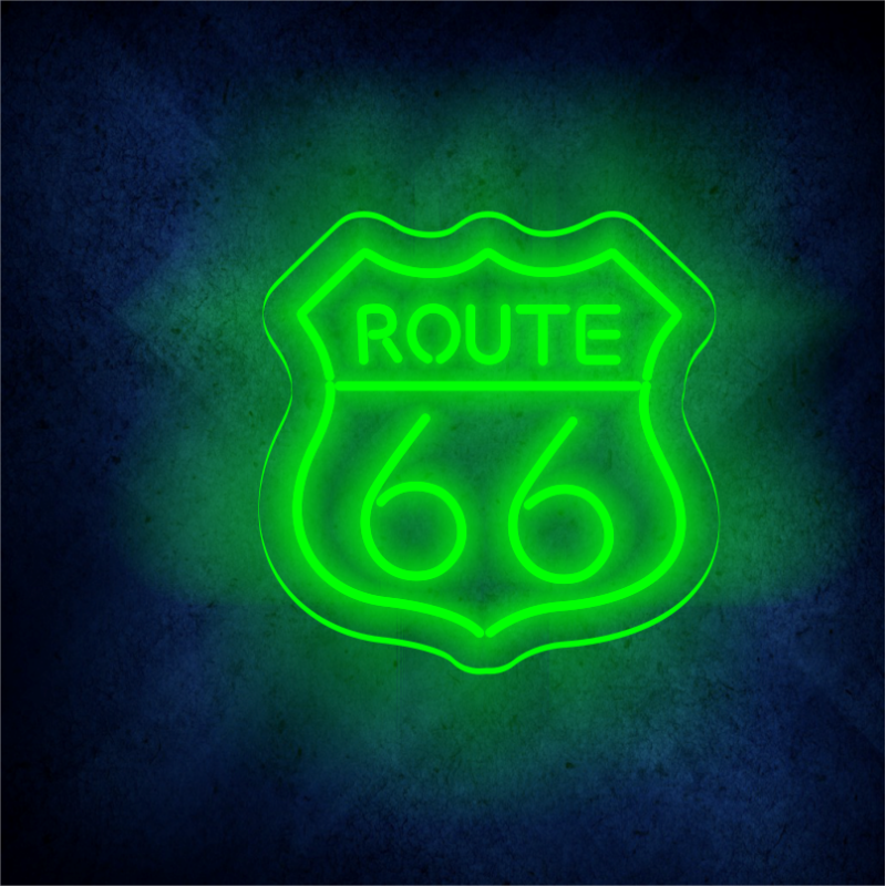 Custom Route66 LED lighting flex neon sign Route66 LED Sign