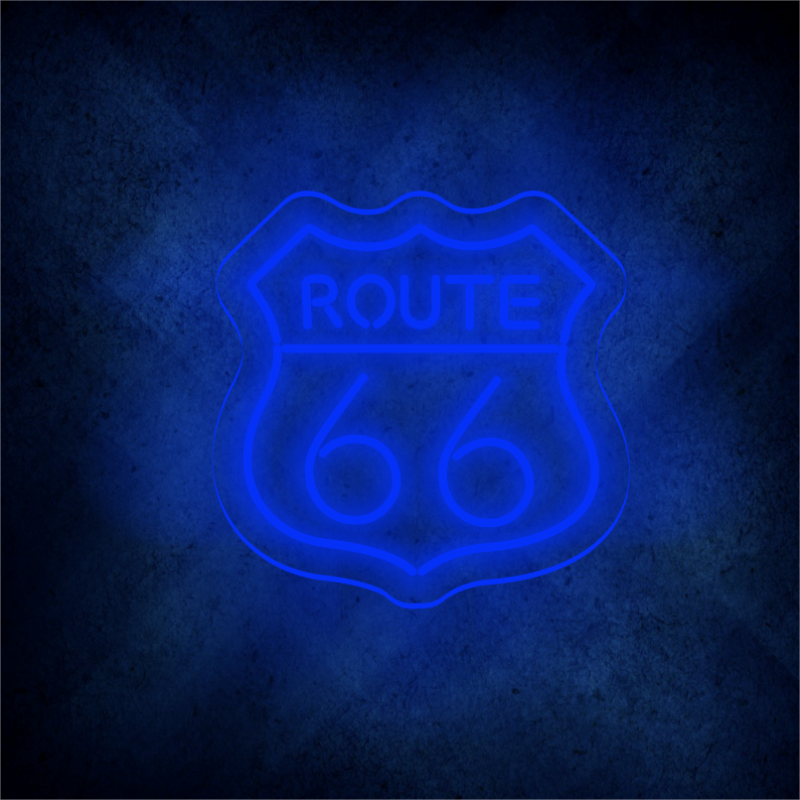 Custom Route66 LED lighting flex neon sign Route66 LED Sign