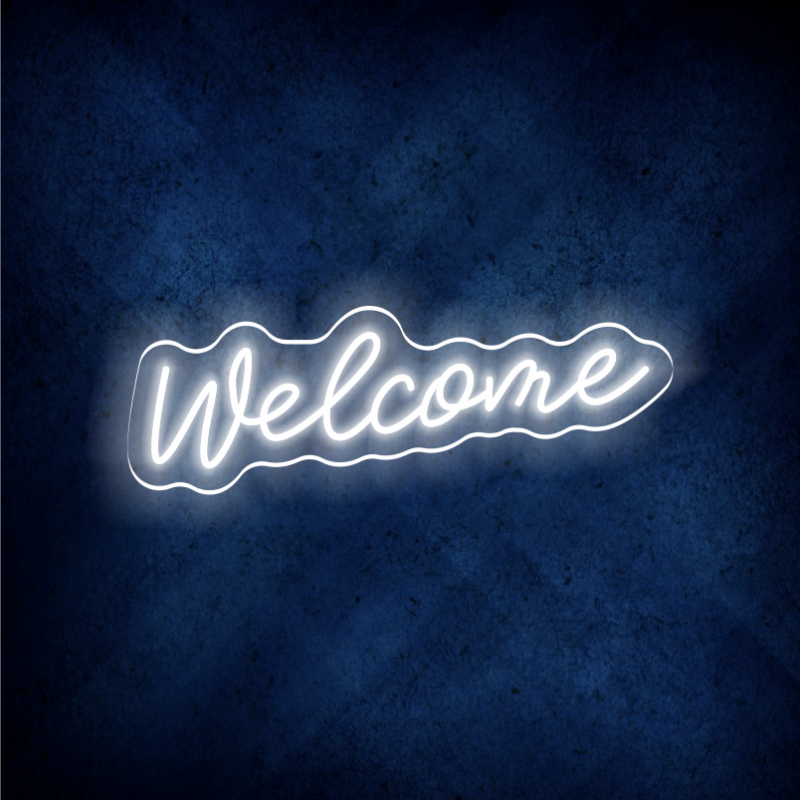 Custom Welcome  LED lighting flex neon sign Welcome  LED Sign