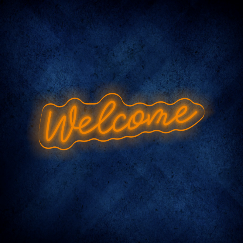 Custom Welcome  LED lighting flex neon sign Welcome  LED Sign