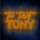 Custom TONY  LED lighting flex neon sign TONY LED Sign