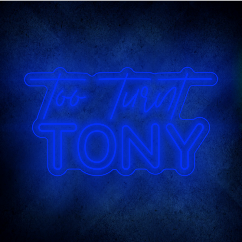 Custom TONY  LED lighting flex neon sign TONY LED Sign