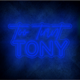 Custom TONY  LED lighting flex neon sign TONY LED Sign