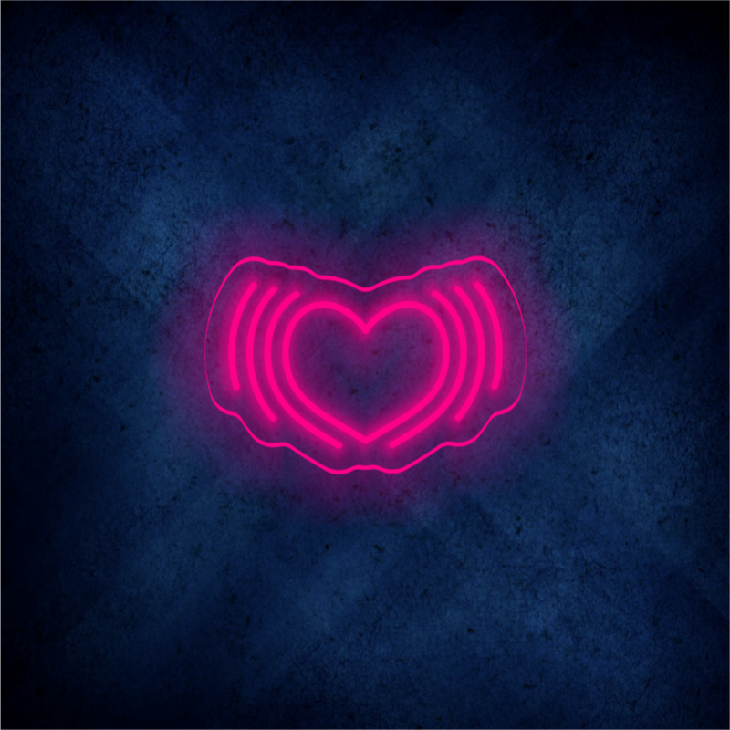 Custom heart LED lighting flex neon sign heart LED Sign