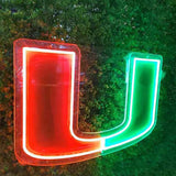 Custom U lighting flex neon sign U LED Sign