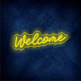 Custom Welcome  LED lighting flex neon sign Welcome  LED Sign