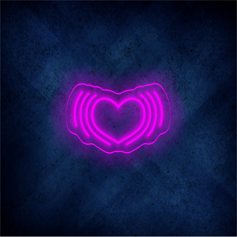 Custom heart LED lighting flex neon sign heart LED Sign