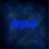 Custom DEATH LED lighting flex neon sign DEATH LED Sign