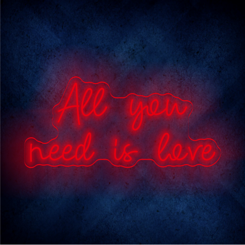 All you need neon sign