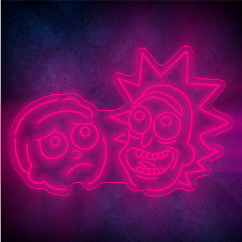 Custom Rick and Morty lighting flex neon sign Rick and Morty LED Sign