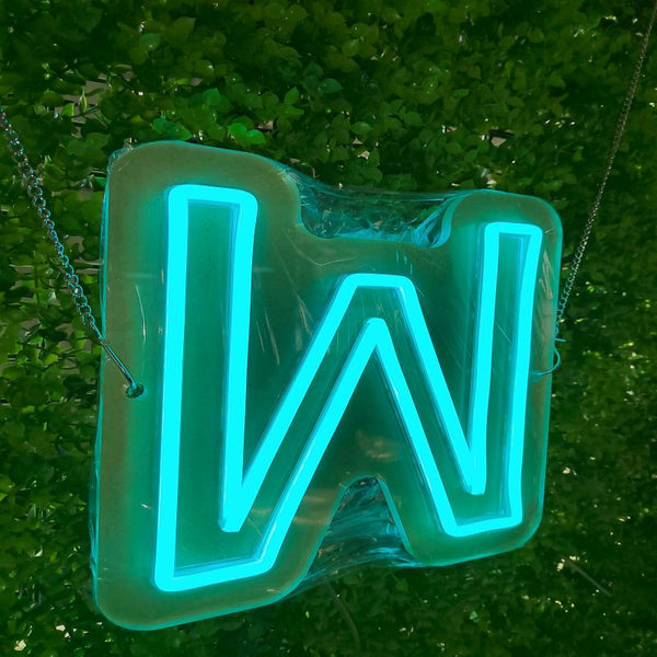 Custom W lighting flex neon sign W LED Sign