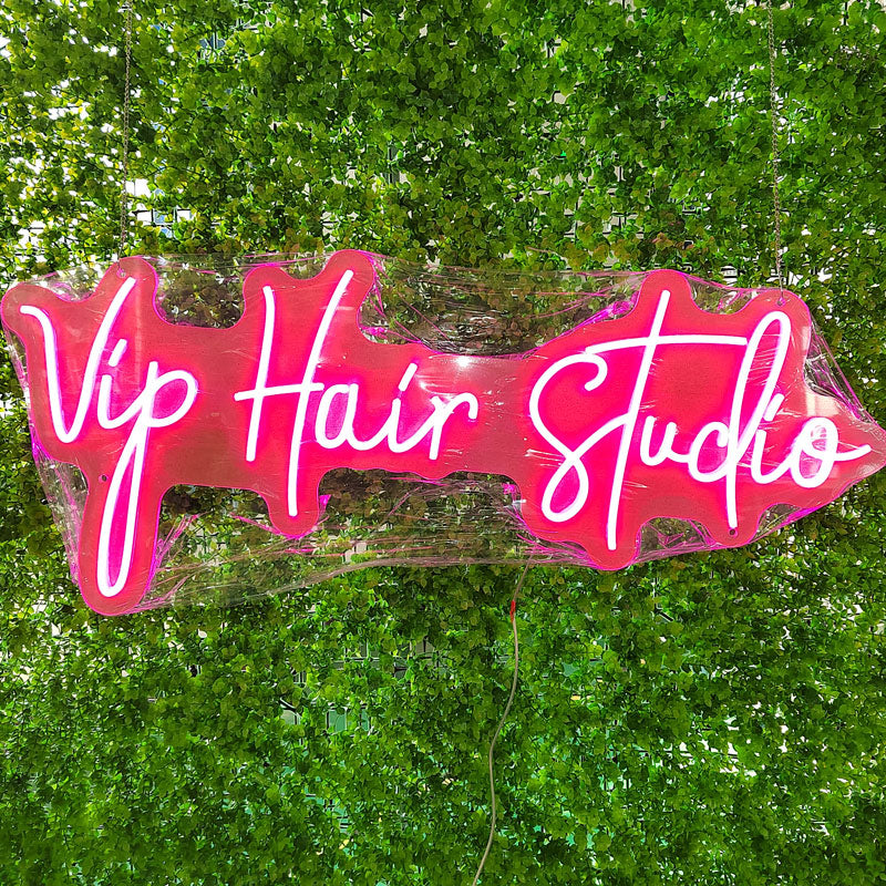 Custom Vip hair studio  lighting flex neon sign  Vip hair studio   LED Sign