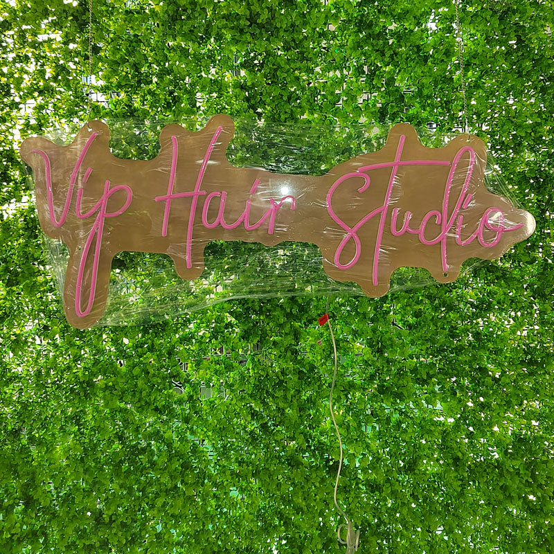 Custom Vip hair studio  lighting flex neon sign  Vip hair studio   LED Sign