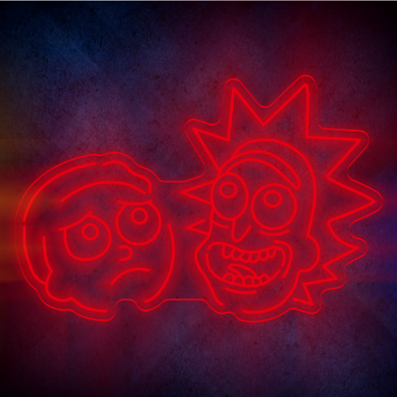 Custom Rick and Morty lighting flex neon sign Rick and Morty LED Sign