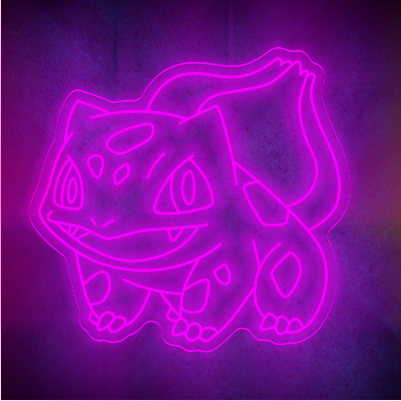 Custom Bulbasaur lighting flex neon sign Bulbasaur LED Sign