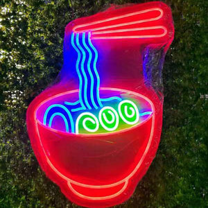 Custom Noodle lighting flex neon sign Noodle LED Sign