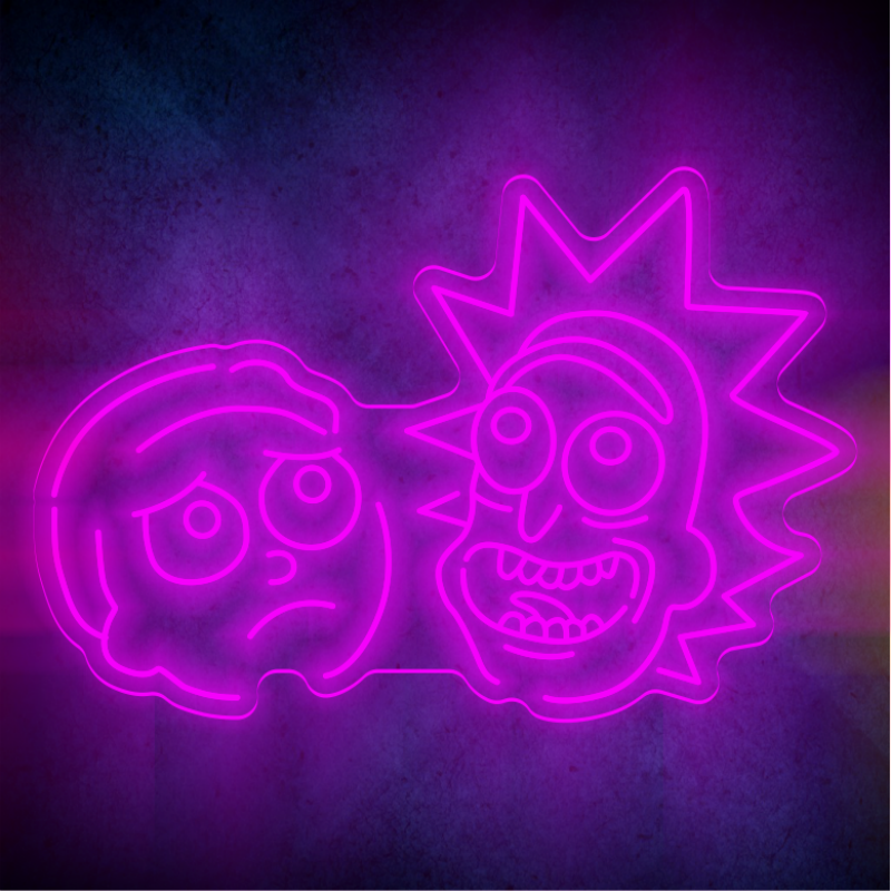 Custom Rick and Morty lighting flex neon sign Rick and Morty LED Sign