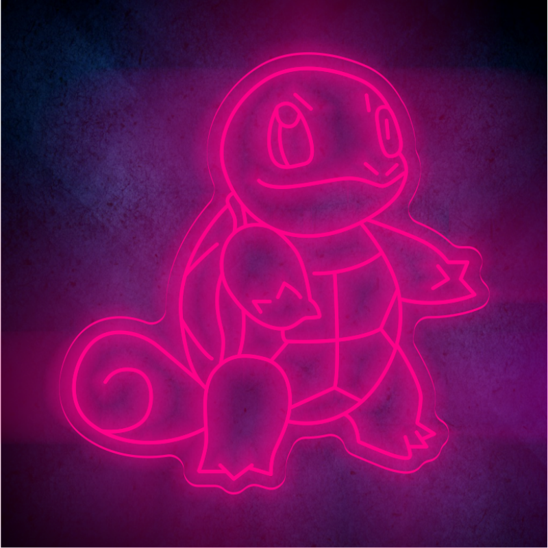 Custom Squirtle LED lighting flex neon sign Squirtle LED Sign