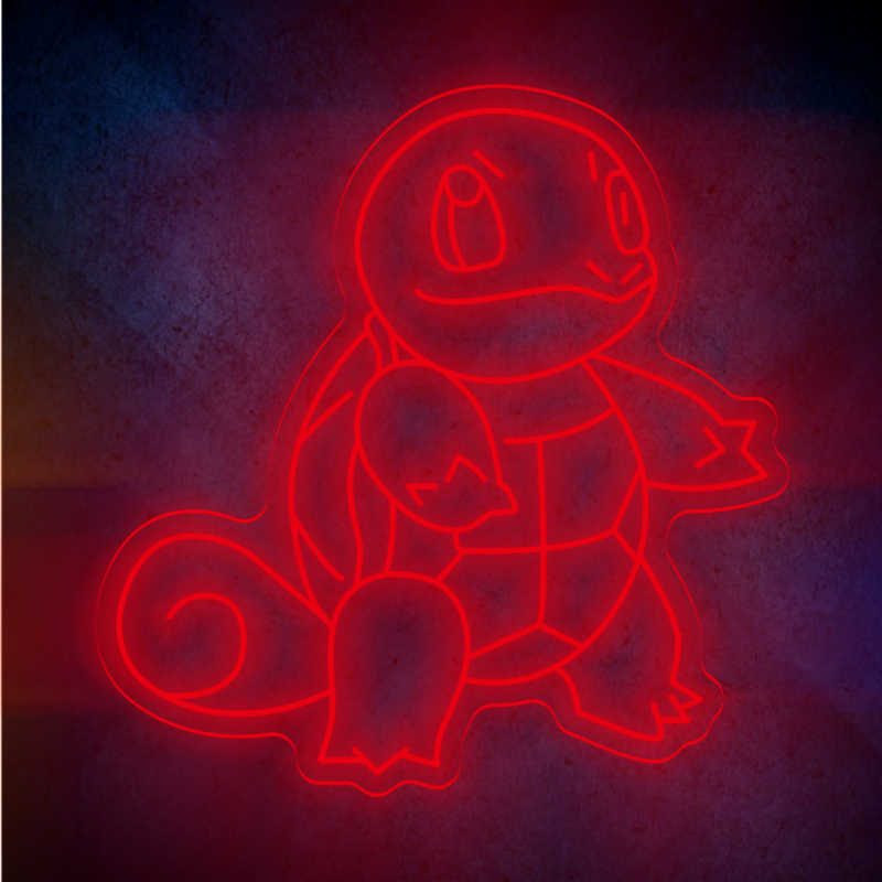 Custom Squirtle LED lighting flex neon sign Squirtle LED Sign