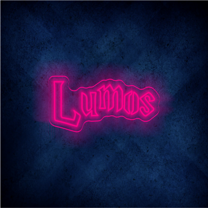 LUMOS LED neon sign