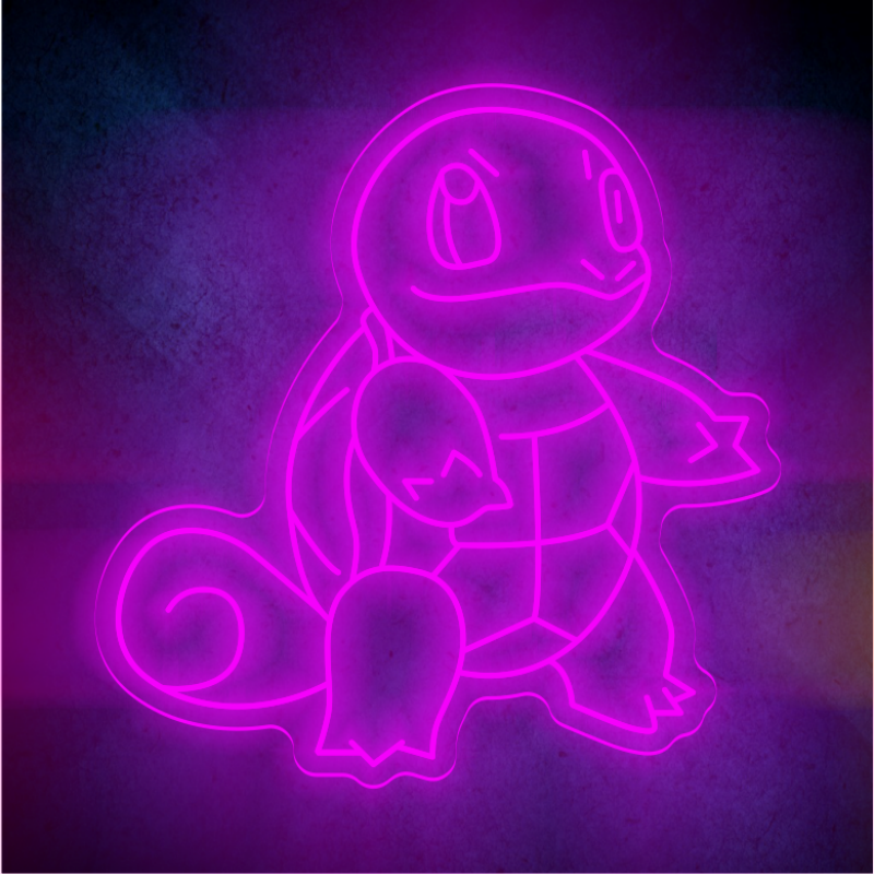 Custom Squirtle LED lighting flex neon sign Squirtle LED Sign