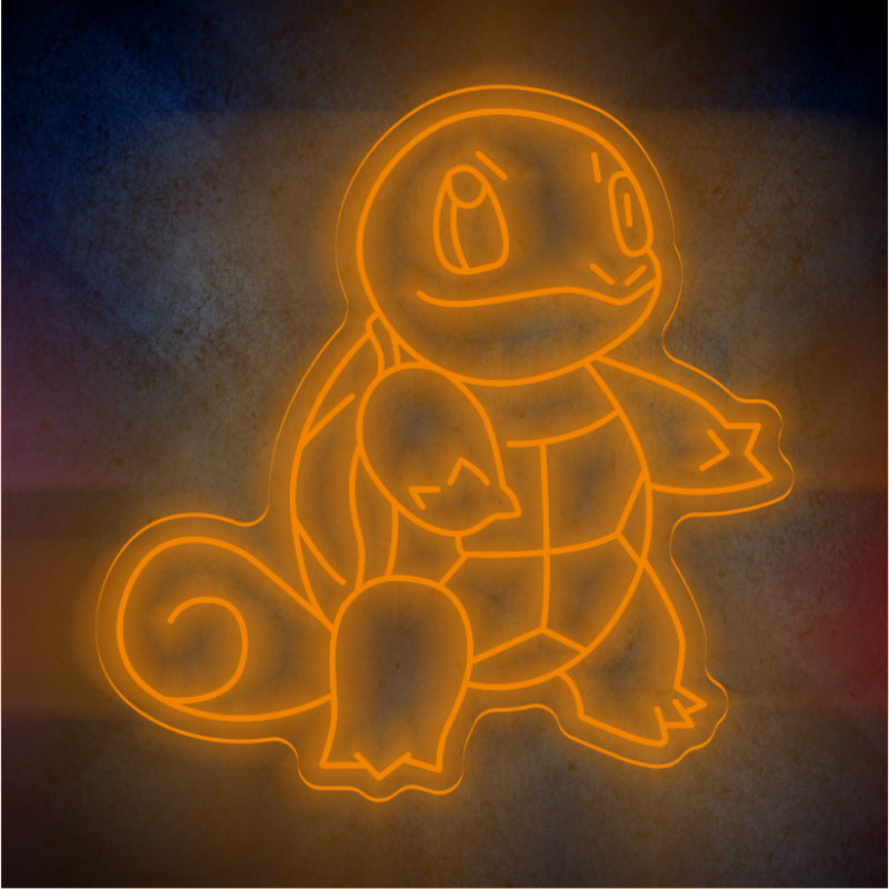 Custom Squirtle LED lighting flex neon sign Squirtle LED Sign