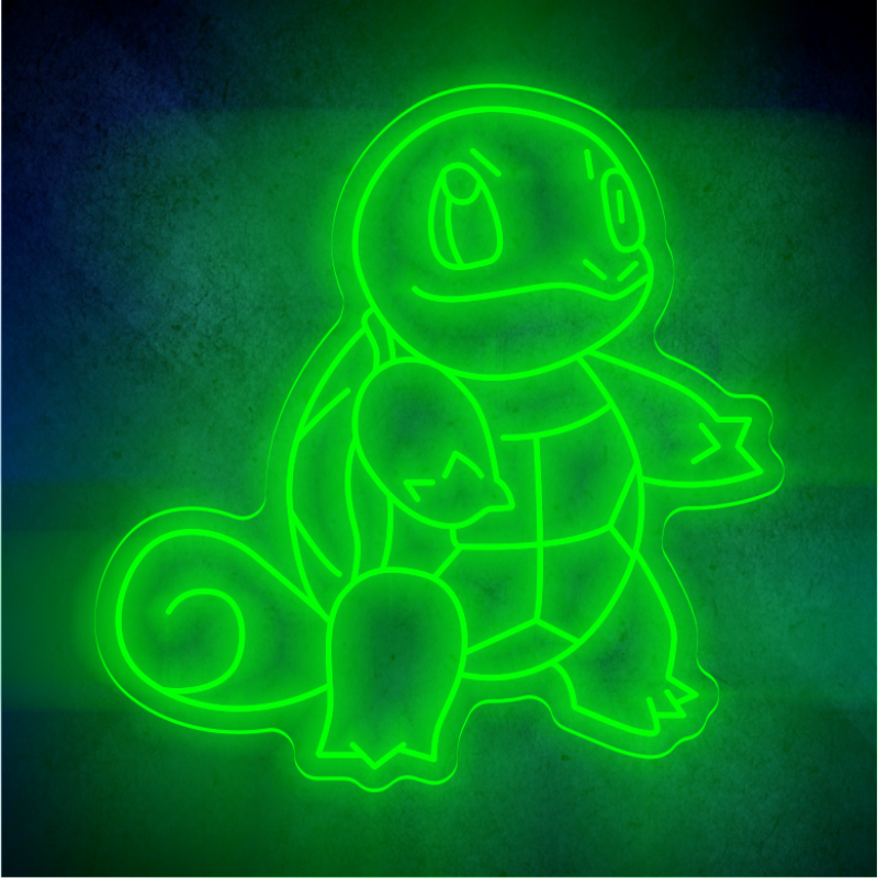 Custom Squirtle LED lighting flex neon sign Squirtle LED Sign