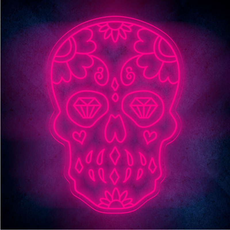 Custom Skull  lighting flex neon sign Skull  LED Sign