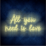 All you need neon sign