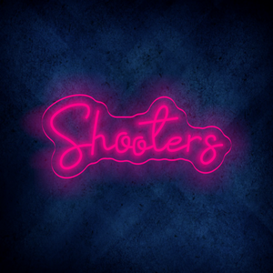 Custom  Shooters LED lighting flex neon sign Shooters LED Sign