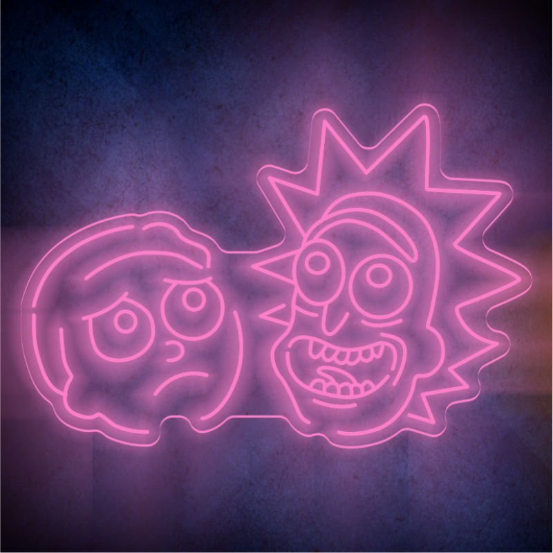 Custom Rick and Morty lighting flex neon sign Rick and Morty LED Sign