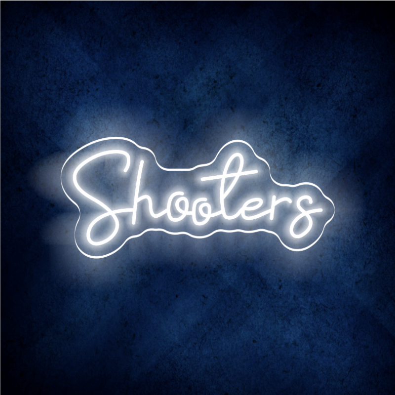 Custom  Shooters LED lighting flex neon sign Shooters LED Sign