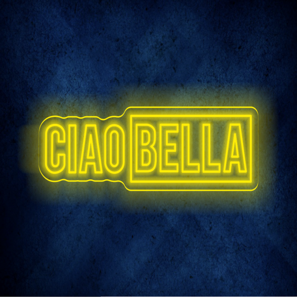 Custom CIAO BELLA LED lighting flex neon sign CIAO BELLA LED Sign