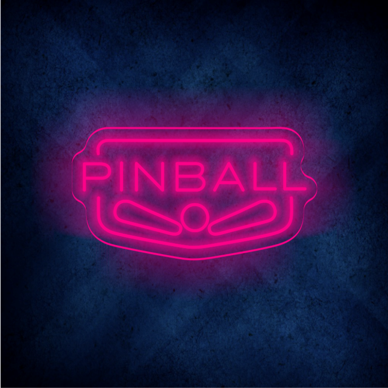 Custom Pinball LED lighting flex neon sign Pinball LED Sign