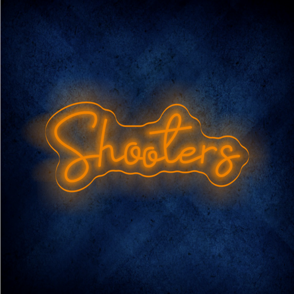 Custom  Shooters LED lighting flex neon sign Shooters LED Sign