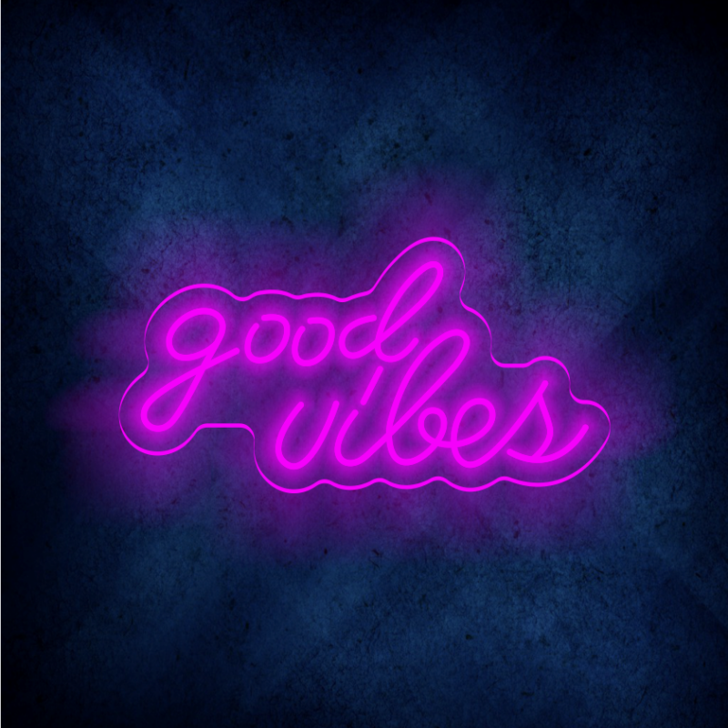 Custom VIBES LED lighting flex neon sign VIBES LED Sign