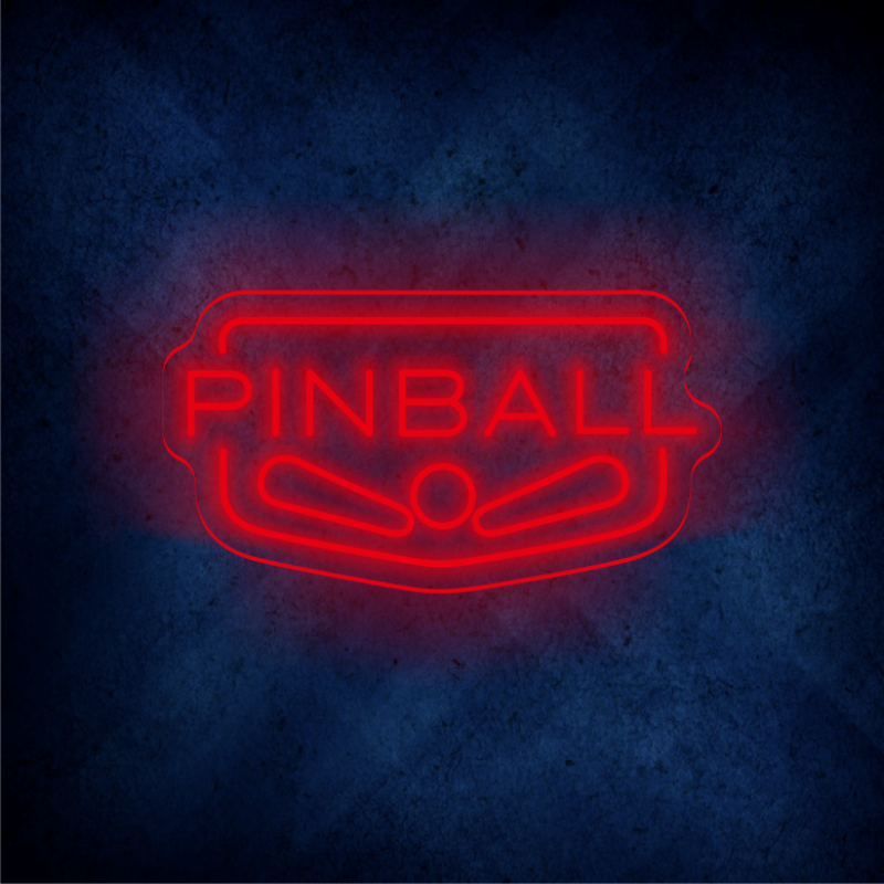 Custom Pinball LED lighting flex neon sign Pinball LED Sign