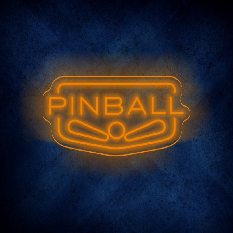 Custom Pinball LED lighting flex neon sign Pinball LED Sign