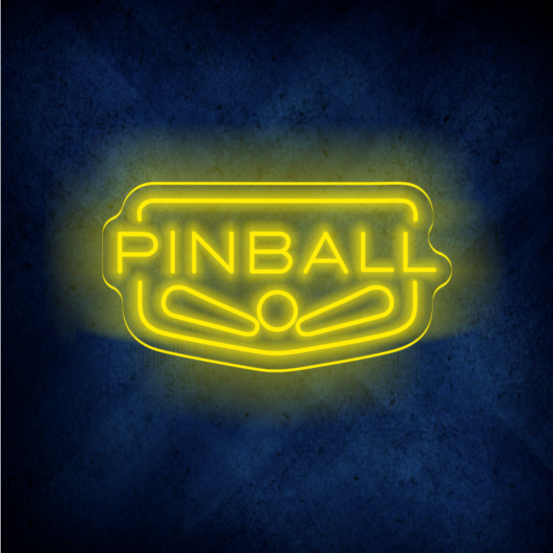 Custom Pinball LED lighting flex neon sign Pinball LED Sign