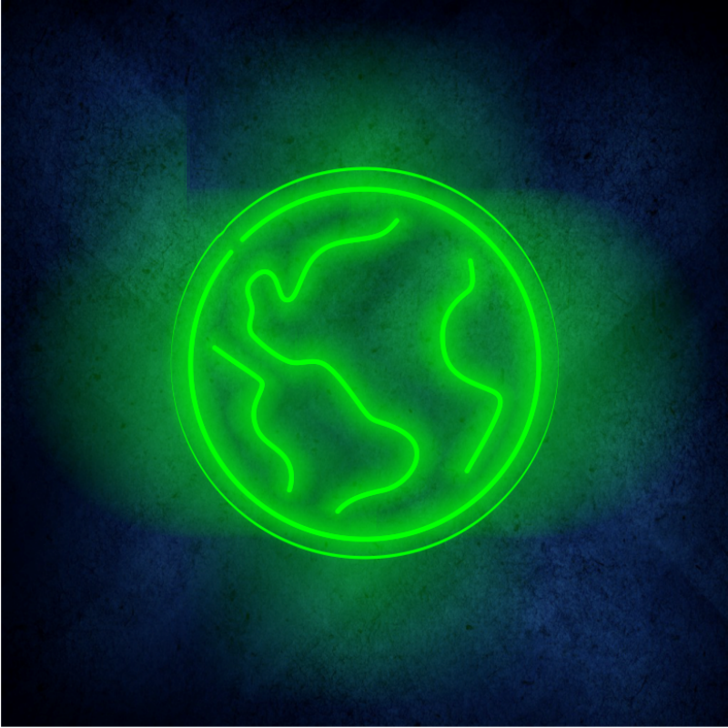 Custom the Earth lighting flex neon sign the Earth LED Sign