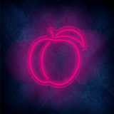 Peach LED neon sign