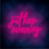 JUST KEEP SWIMMING LED Neon sign