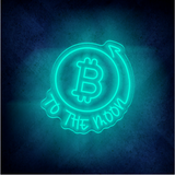 Custom TO THE MOON  lighting flex neon sign TO THE MOON  LED Sign