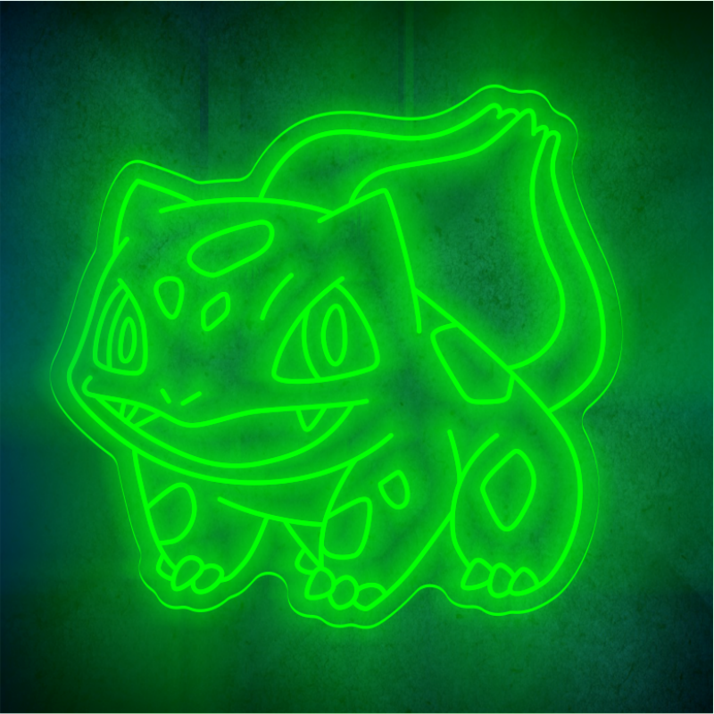 Custom Bulbasaur lighting flex neon sign Bulbasaur LED Sign