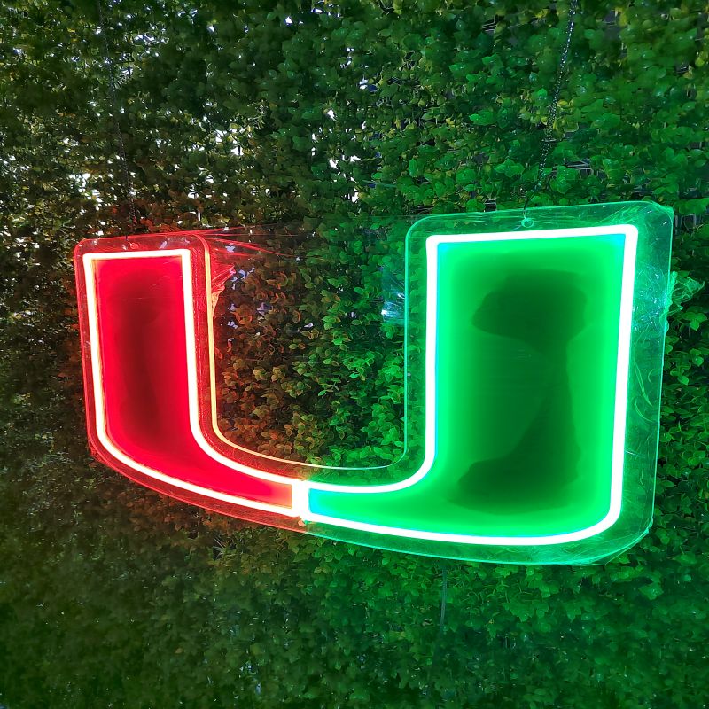 Custom U lighting flex neon sign U LED Sign